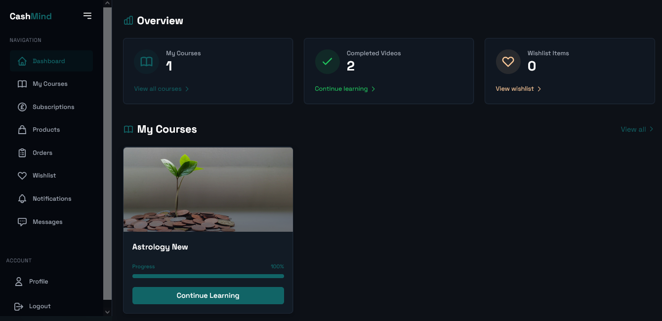 User Dashboard